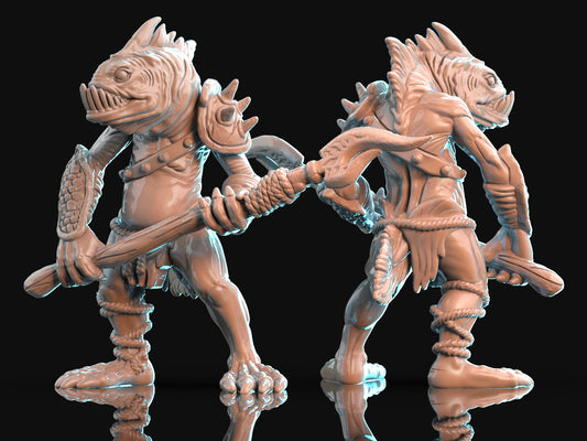 Brayan Nafarrate - Bestiary #1 - Sahuagin #2 - DnD/TTRPG Figure/Miniature