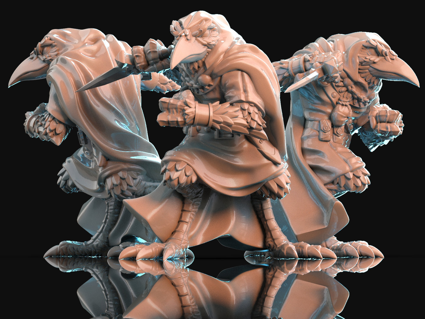 Brayan Nafarrate - Bestiary #1 - Kenku Rogue #1 - DnD/TTRPG Figure/Miniature