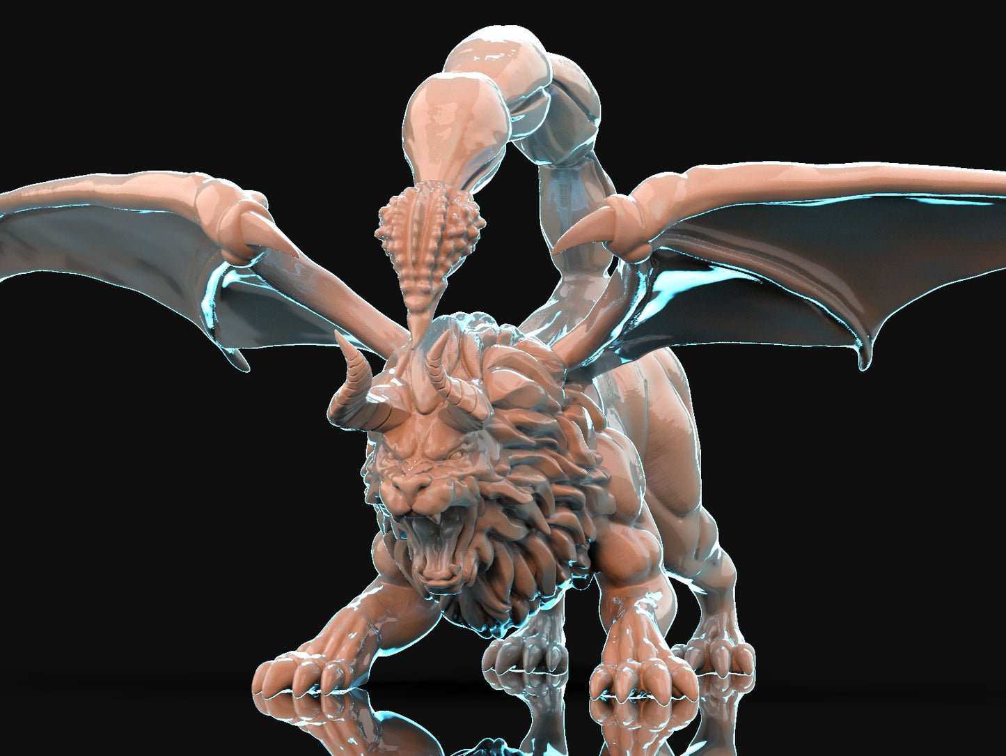 Brayan Nafarrate - Bestiary #1 - Manticore - DnD/TTRPG Figure/Miniature