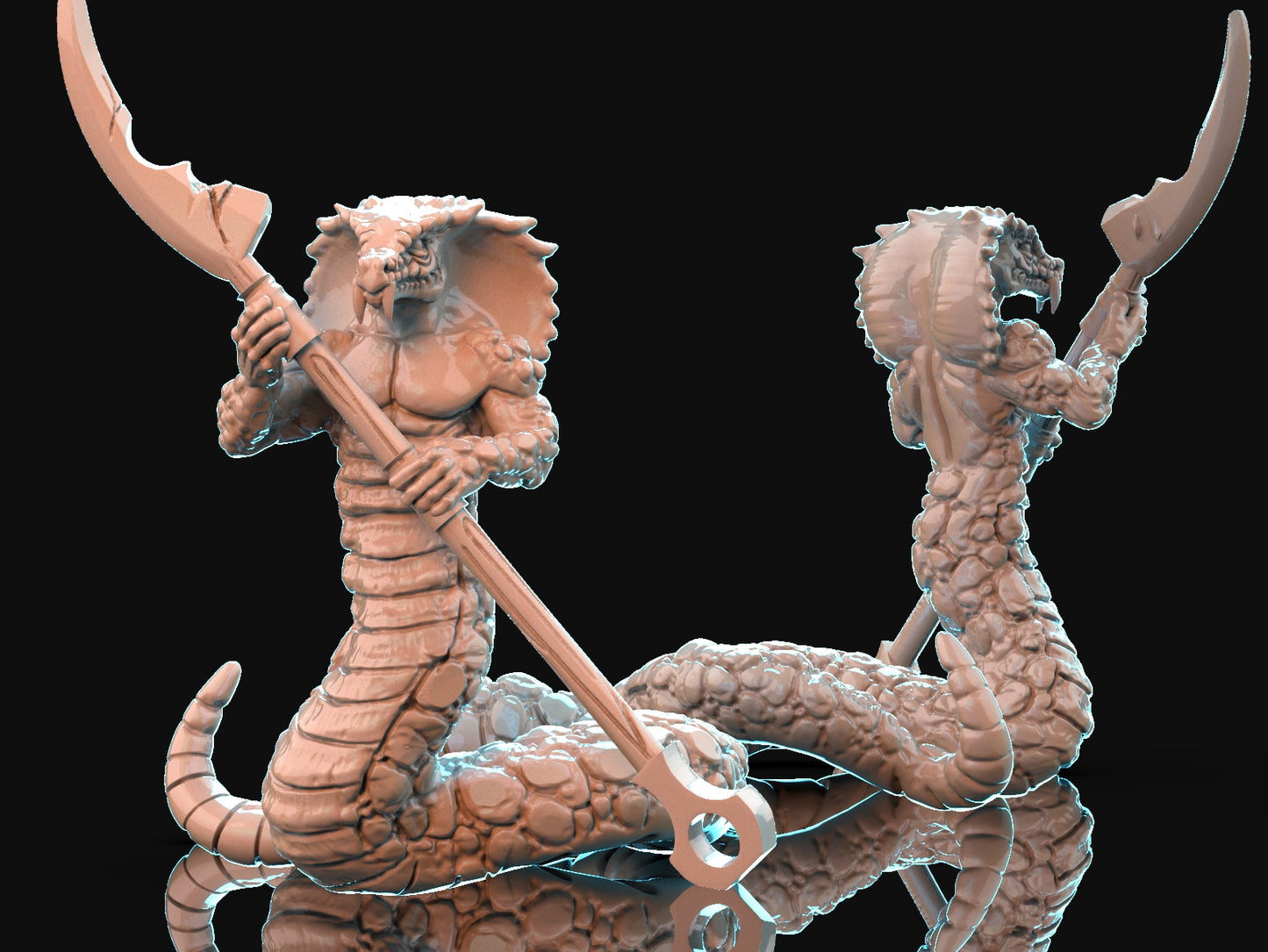 Brayan Nafarrate - Bestiary #1 - Naga - DnD/TTRPG Figure/Miniature