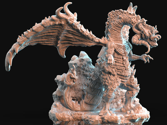 Brayan Nafarrate - Bestiary #1 - Dragon #2 - DnD/TTRPG Figure/Miniature