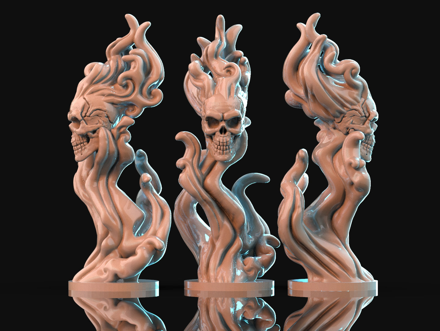 Brayan Nafarrate - Bestiary #1 - Flameskull #2 - DnD/TTRPG Figure/Miniature