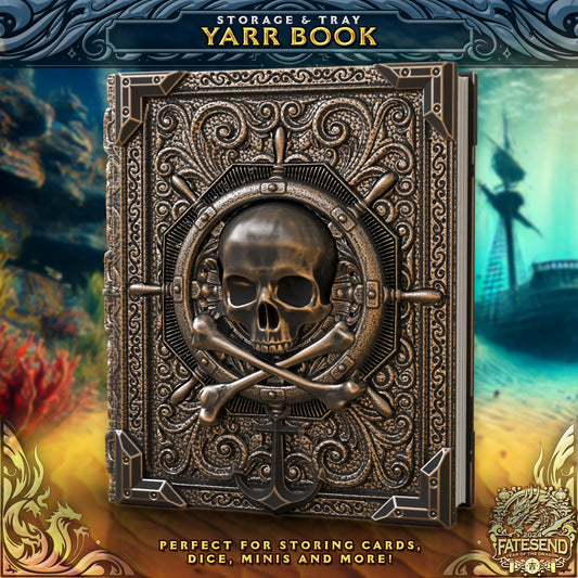 FatesEnd - Dice/Card Tome - Pirate - DnD/TTRPG/Roleplaying/Wargames