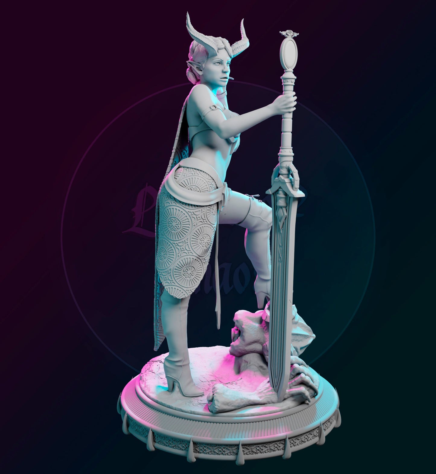 Gilmore Studio - Chaos Ladies #1 - Yelliah - 75mm Pin Up/Figure/Model/Diorama
