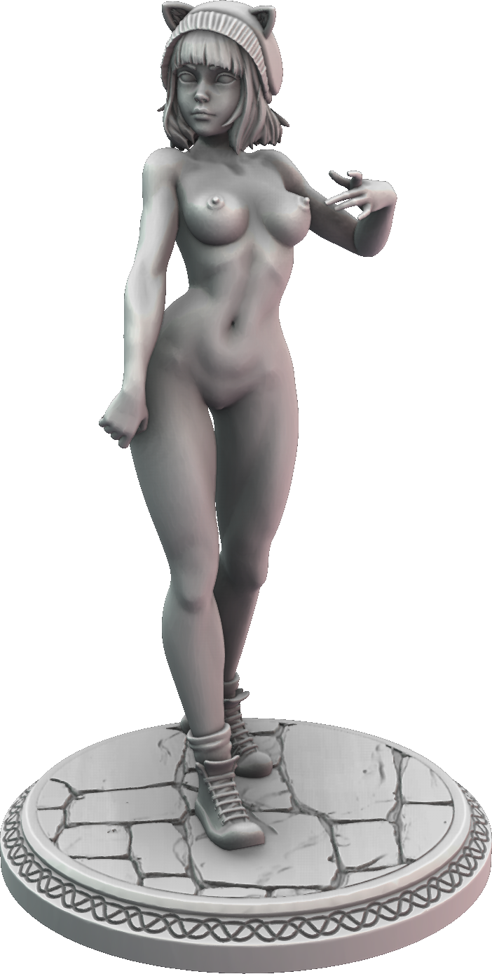 Wild Miniatures - Neko Girls - Yumiko - 75mm Pin Up/Figure/Model/Diorama