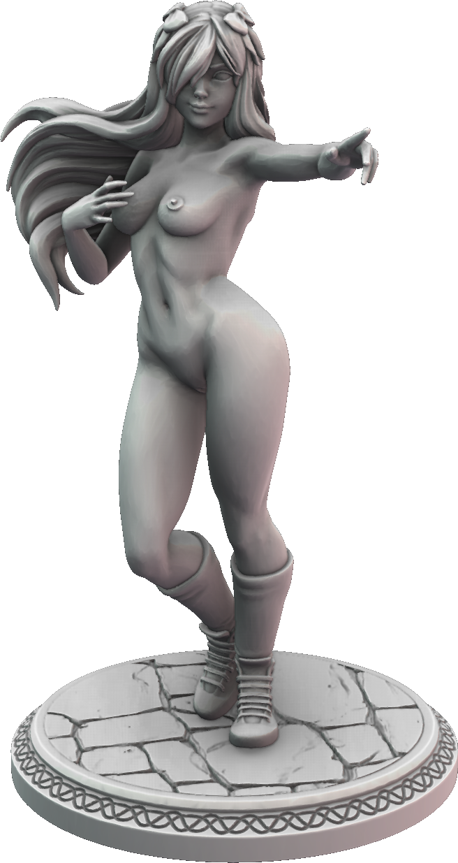 Wild Miniatures - Neko Girls - Yuri - 75mm Pin Up/Figure/Model/Diorama