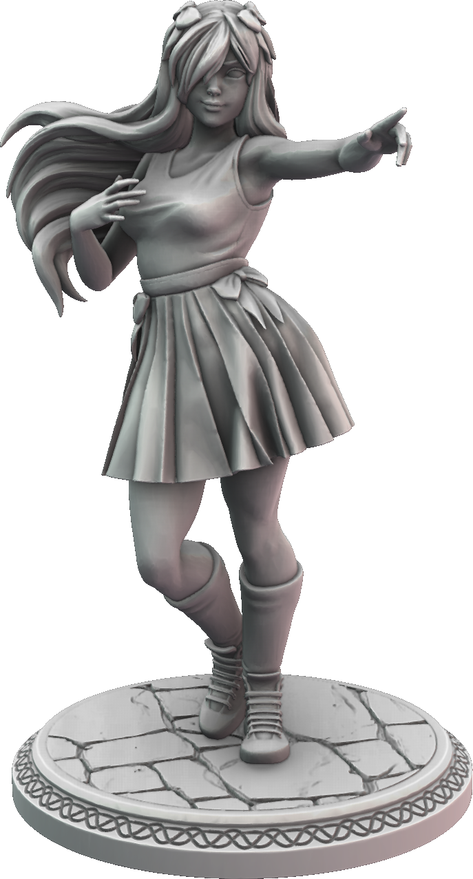 Wild Miniatures - Neko Girls - Yuri - 75mm Pin Up/Figure/Model/Diorama
