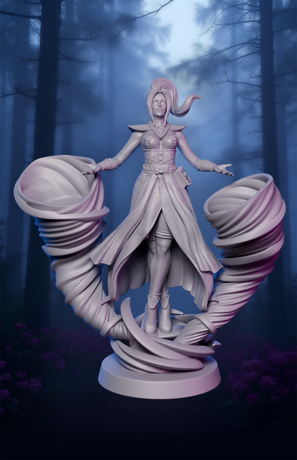 AsymSculpts - Sculpted Sisters: Witches - Zephara - 75mm Pin Up/Figure/Model/Diorama