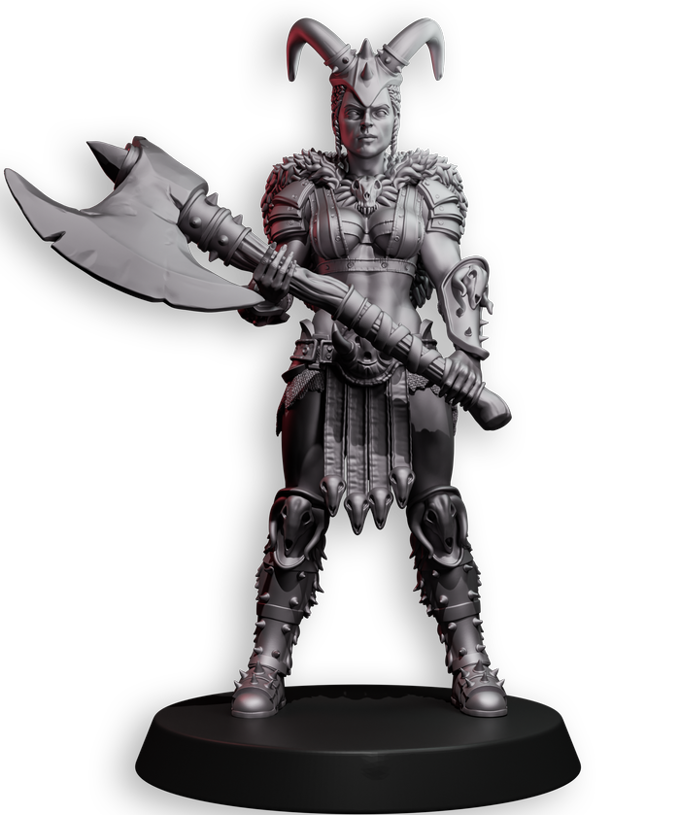 Lady Miniatures - Valka Skullcrusher #3 - 75mm Pin Up/Figure/Model/Diorama