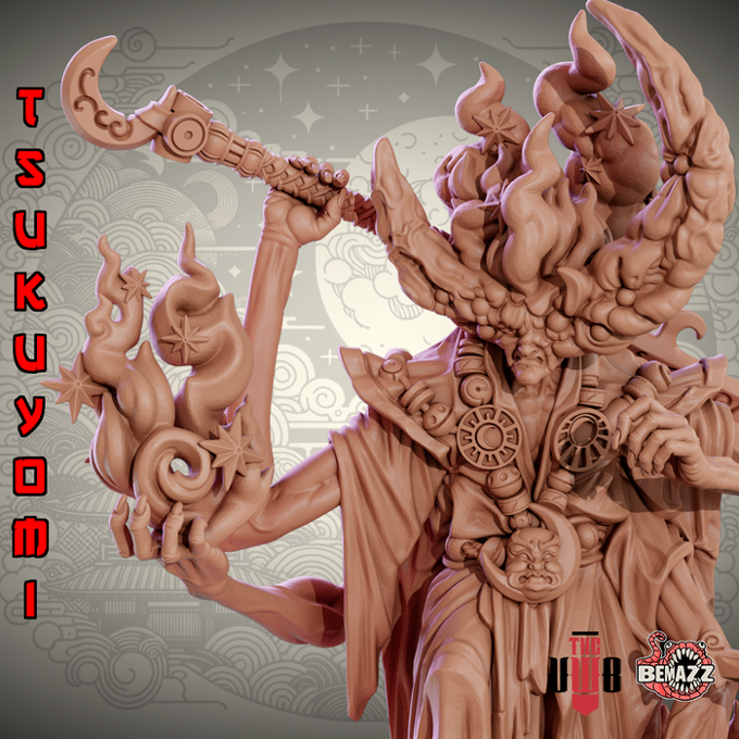 Bemazz Miniatures - Japanese Gods Vol.1 - Tsukuyomi - 75/120mm Pin Up/Figure/Model/Diorama