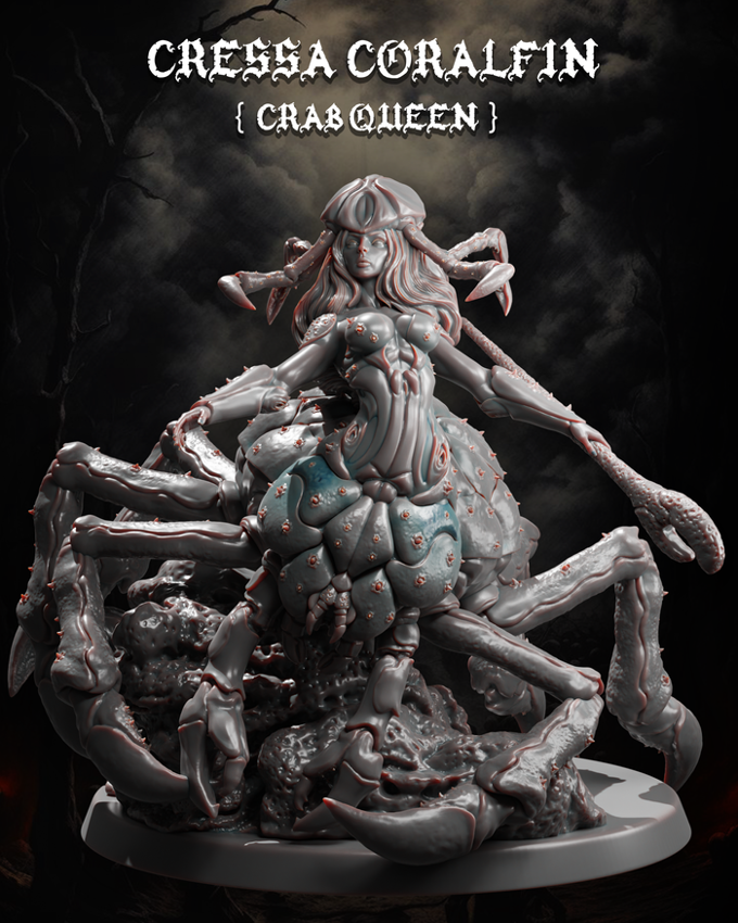 Jugglers Miniatures - Crab Queen - 75/100mm Pin Up/Figure/Model/Diorama