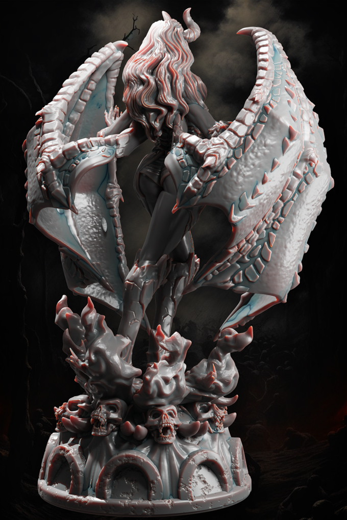 Jugglers Miniatures - Succubus Queen - 75/100mm Pin Up/Figure/Model/Diorama
