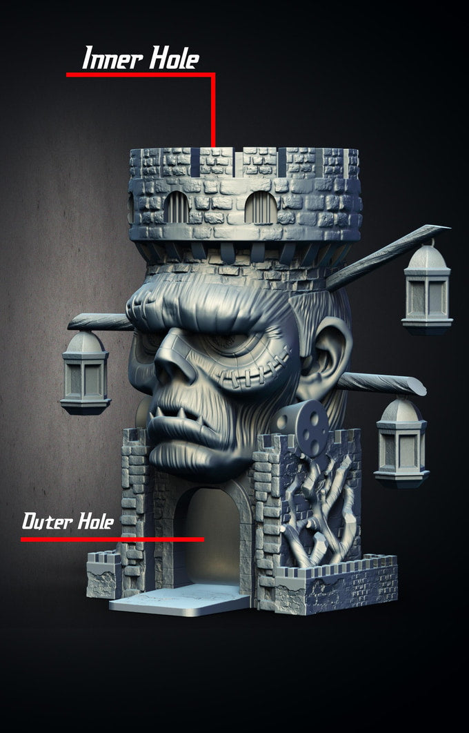 Slope3D - Frankenstein (Keep) Dice Tower - DnD/TTRPG/Roleplaying/Wargames