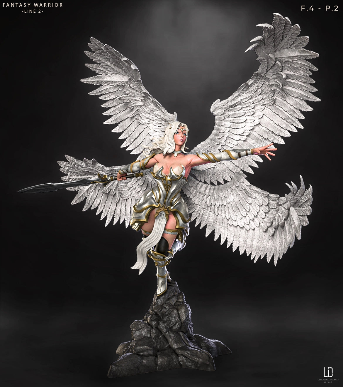 Luis Donaldo Meza - Fantasy Warrior #2.4 - 80mm Pin Up/Figure/Model/Diorama