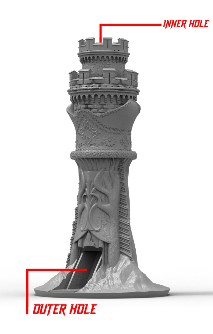 Slope3D - Desert Castle Dice Tower #2 - DnD/TTRPG/Roleplaying/Wargames