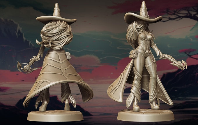 Lily's Minis - Guardian Sisters - Ravina Soulpierce - 75mm Pin Up/Figure/Model/Diorama