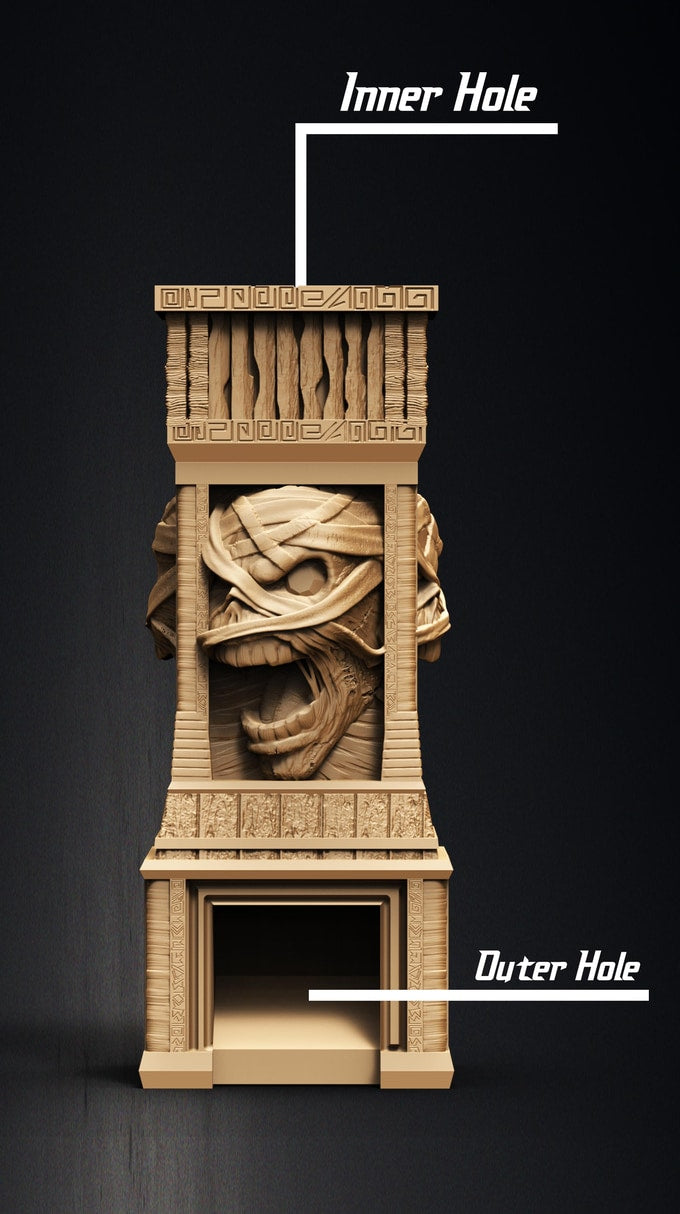 Slope3D - Mummy (Crypt) Dice Tower - DnD/TTRPG/Roleplaying/Wargames