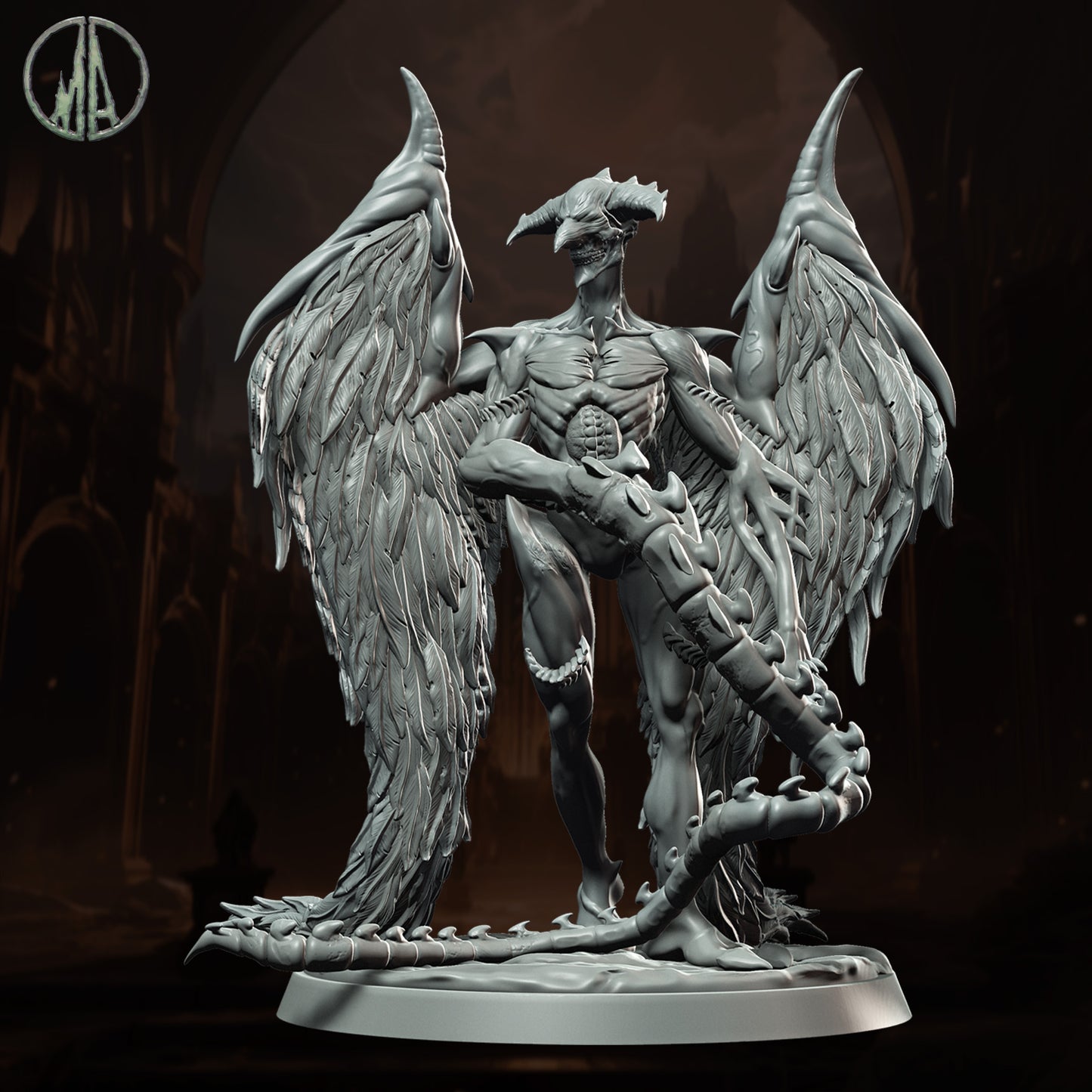 Monolith Arts - Underworld Creatures - Aamon #2 - DnD/TTRPG Figure/Miniature