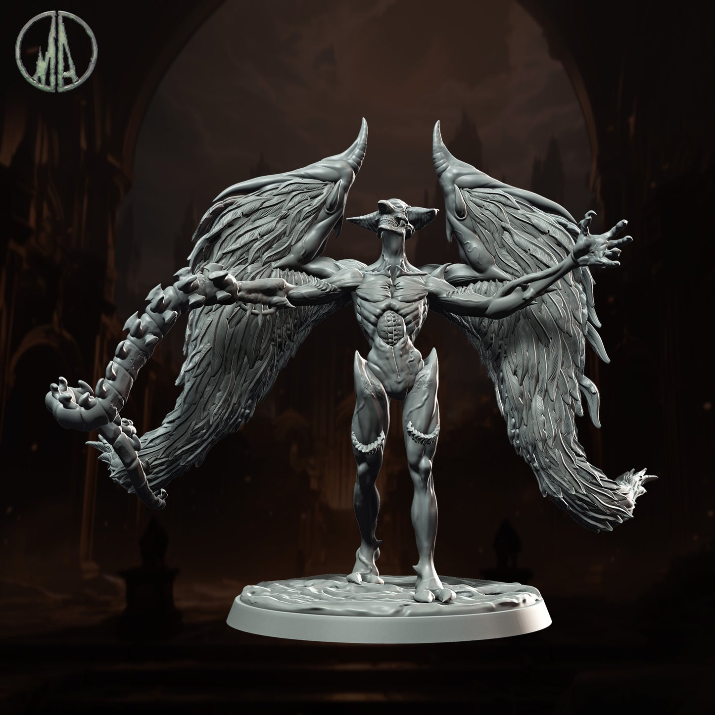 Monolith Arts - Underworld Creatures - Aamon #3 - DnD/TTRPG Figure/Miniature