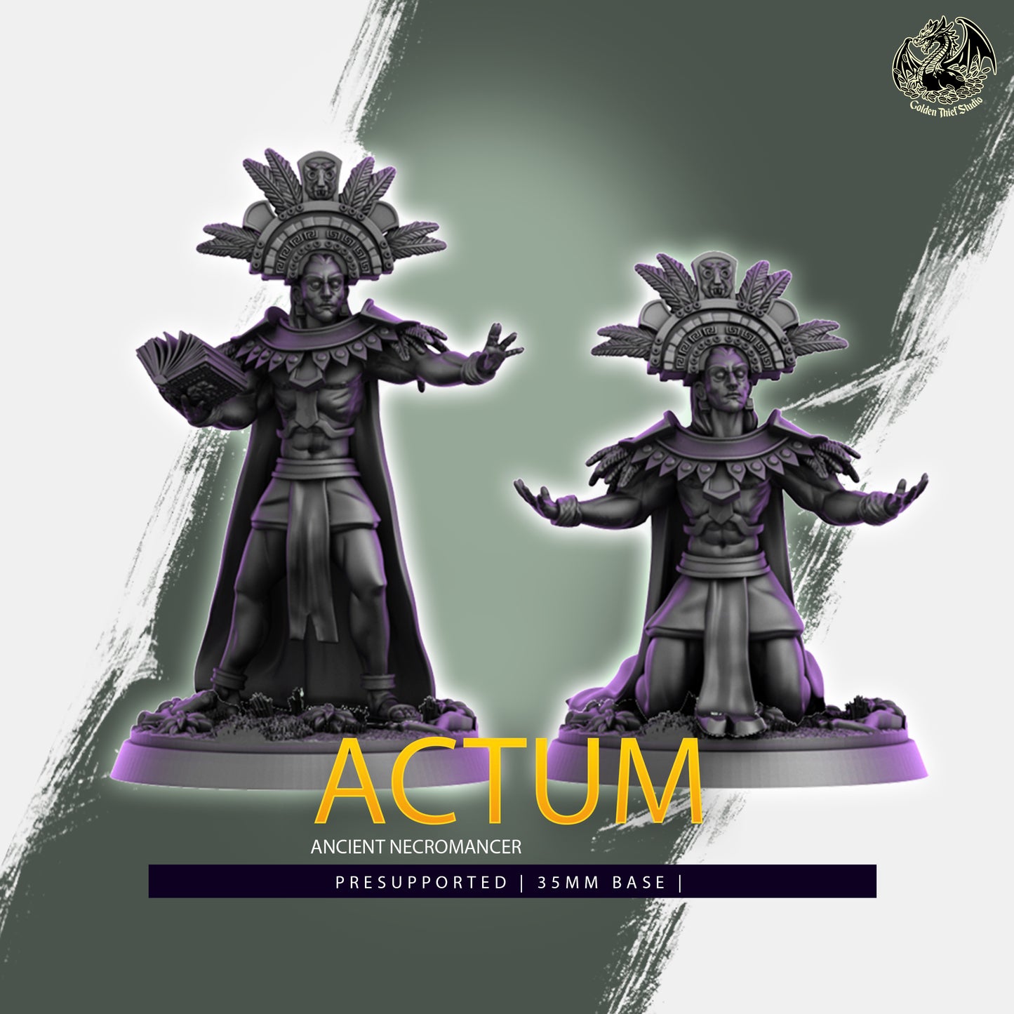 Golden Thief Studio - Actum, Ancient Necromancer - DnD/TTRPG Figure/Miniature