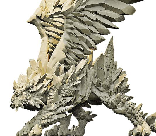 Brayan Nafarrate - Bestiary #4 - White Dragon #1 - DnD/TTRPG Figure/Miniature