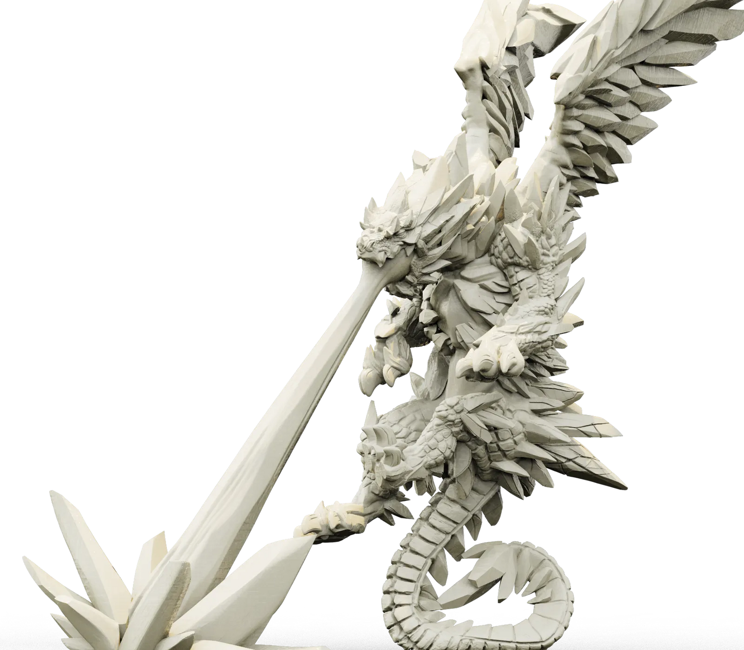 Brayan Nafarrate - Bestiary #4 - White Dragon #2 - DnD/TTRPG Figure/Miniature