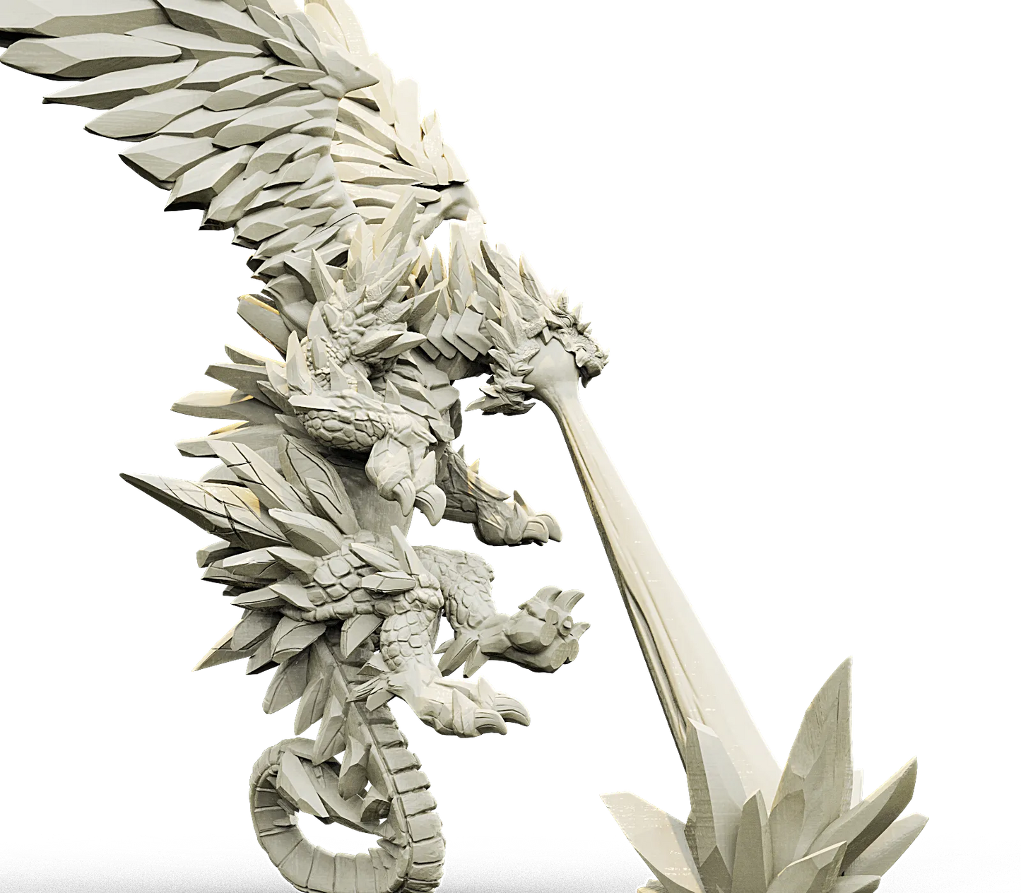 Brayan Nafarrate - Bestiary #4 - White Dragon #2 - DnD/TTRPG Figure/Miniature