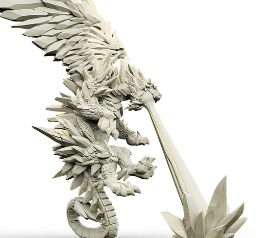 Brayan Nafarrate - Bestiary #4 - White Dragon #2 - DnD/TTRPG Figure/Miniature