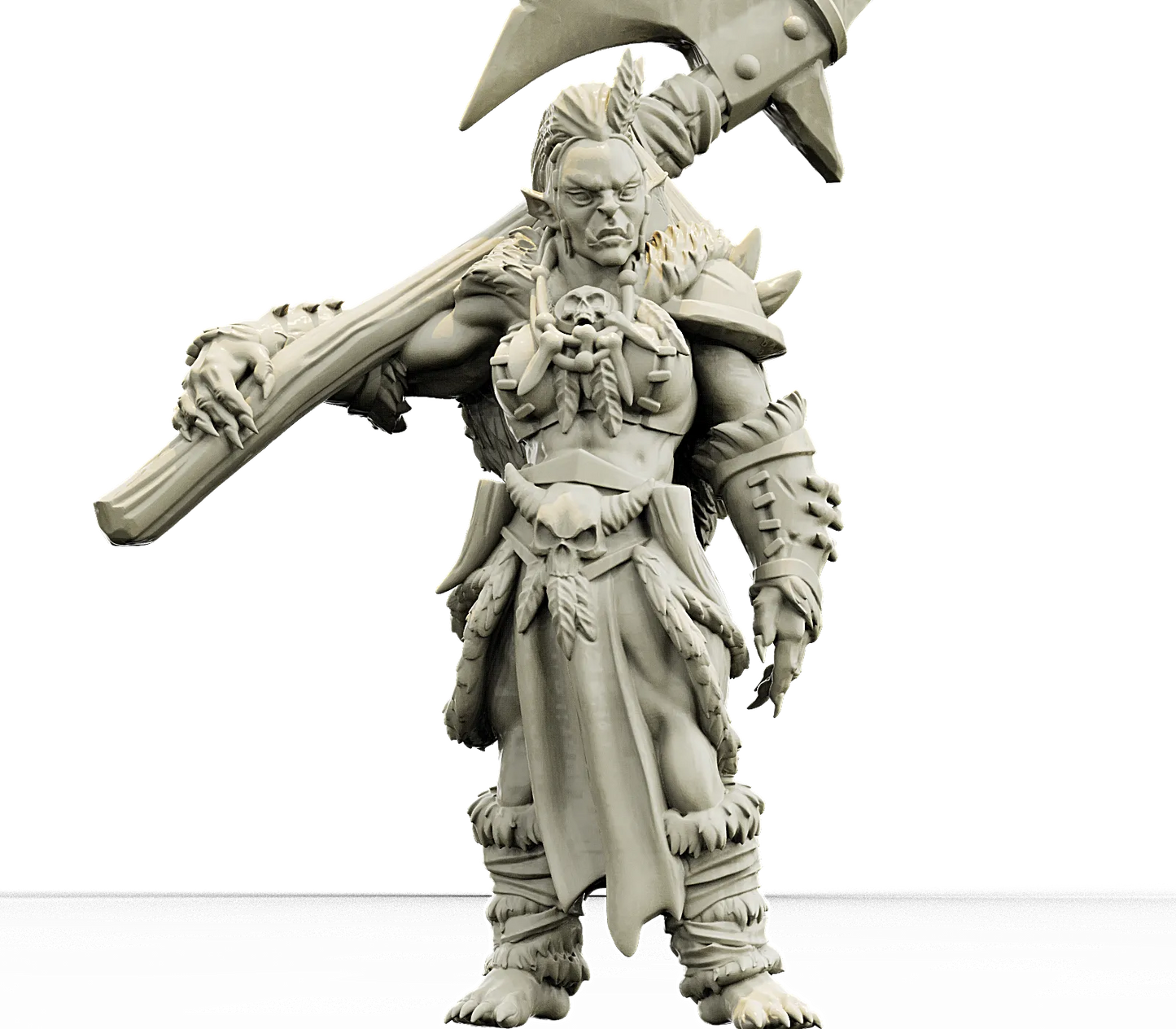 Brayan Nafarrate - Bestiary #4 - Orc Female #1 - DnD/TTRPG Figure/Miniature