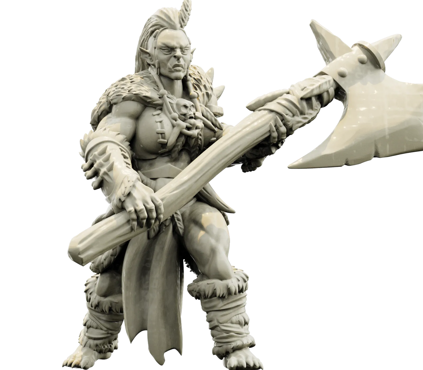 Brayan Nafarrate - Bestiary #4 - Orc Female #3 - DnD/TTRPG Figure/Miniature