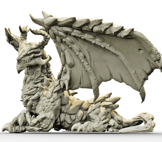 Brayan Nafarrate - Bestiary #4 - Magma Dragon #2 - DnD/TTRPG Figure/Miniature