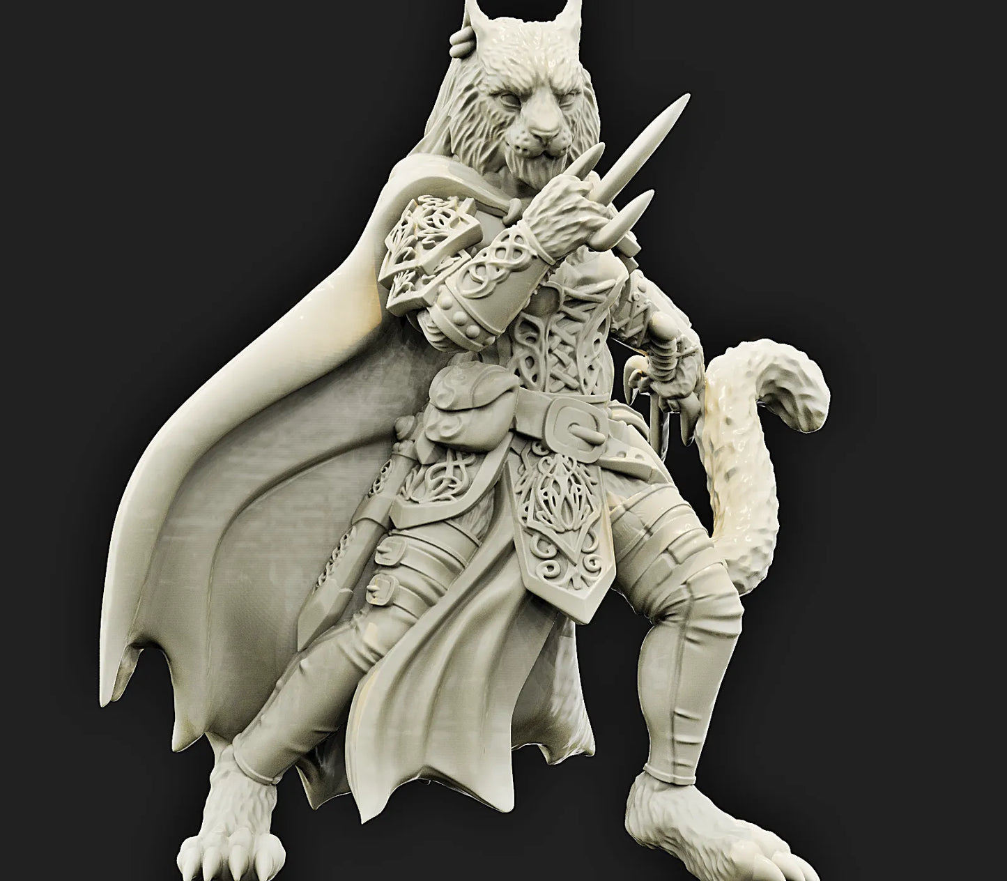 Brayan Nafarrate - Bestiary #4 - Tigerfolk Female #1 - DnD/TTRPG Figure/Miniature