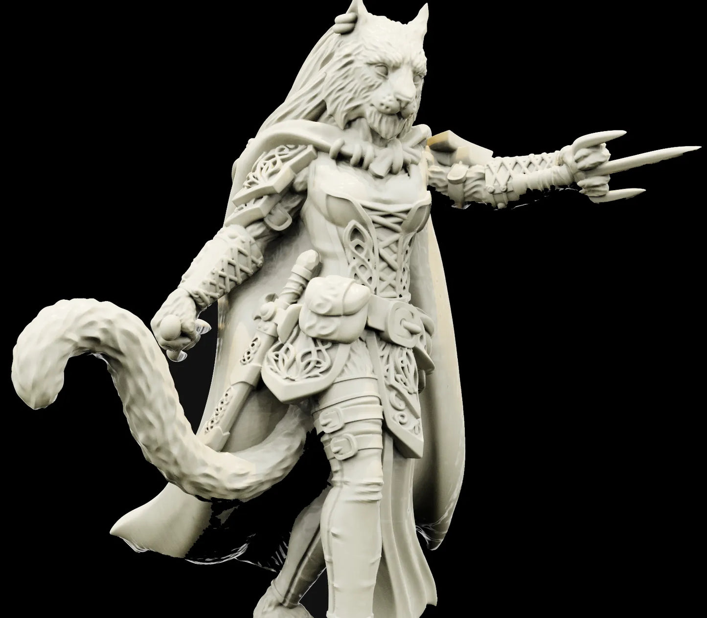 Brayan Nafarrate - Bestiary #4 - Tigerfolk Female #2 - DnD/TTRPG Figure/Miniature