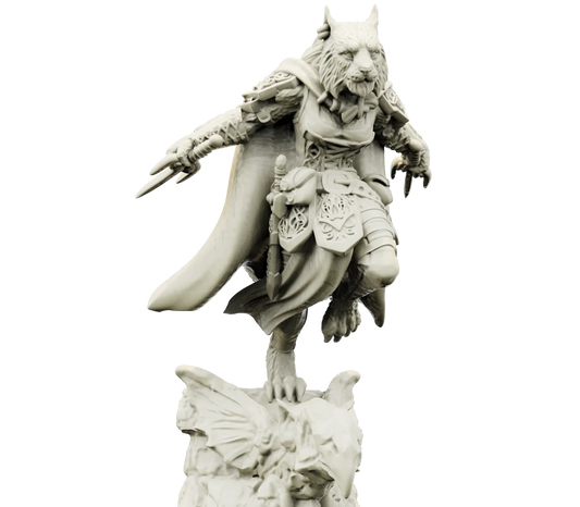 Brayan Nafarrate - Bestiary #4 - Tigerfolk Female #3 - DnD/TTRPG Figure/Miniature