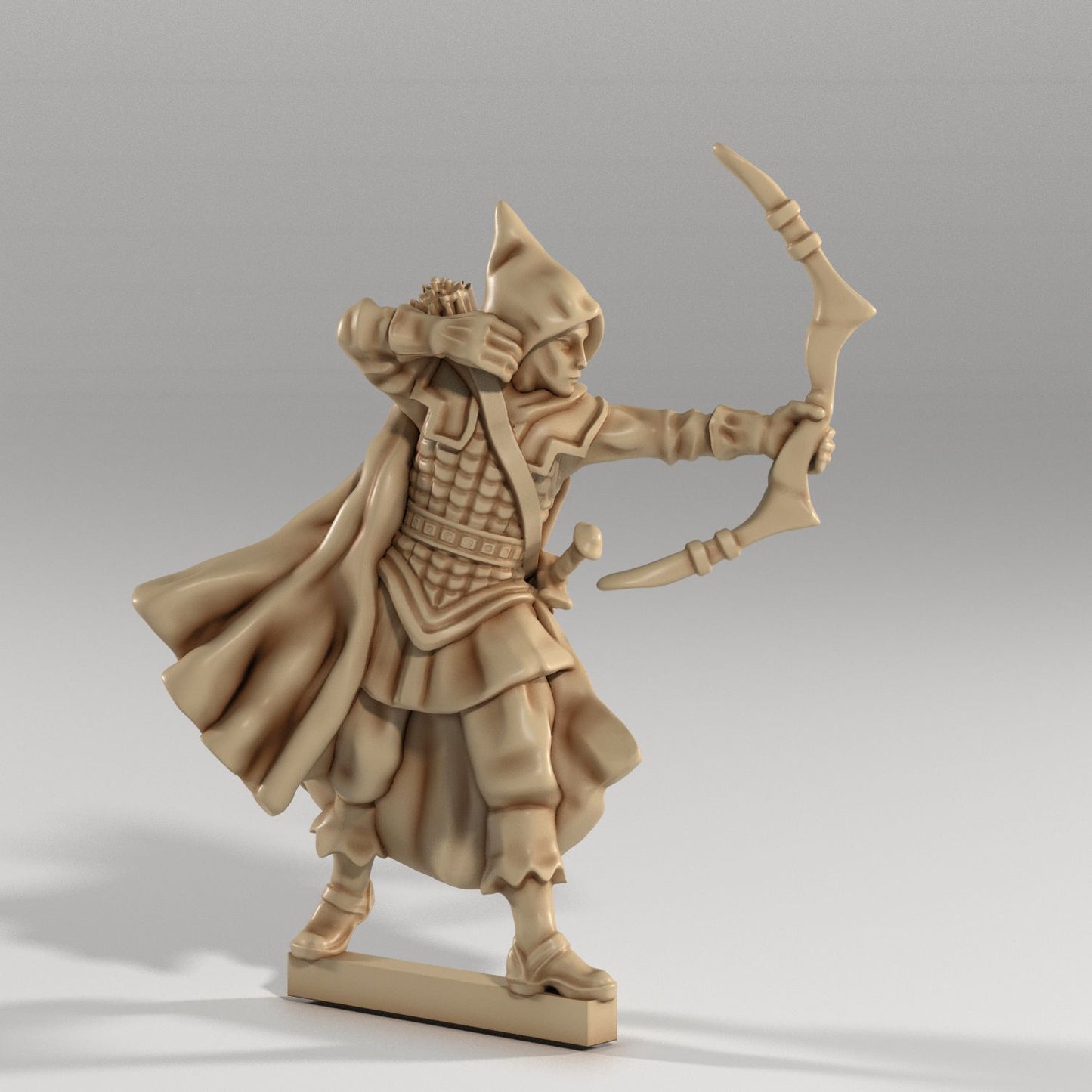 Medusa Miniatures - Adventurers - Elf Ranger - DnD/TTRPG/Roleplaying/Wargames