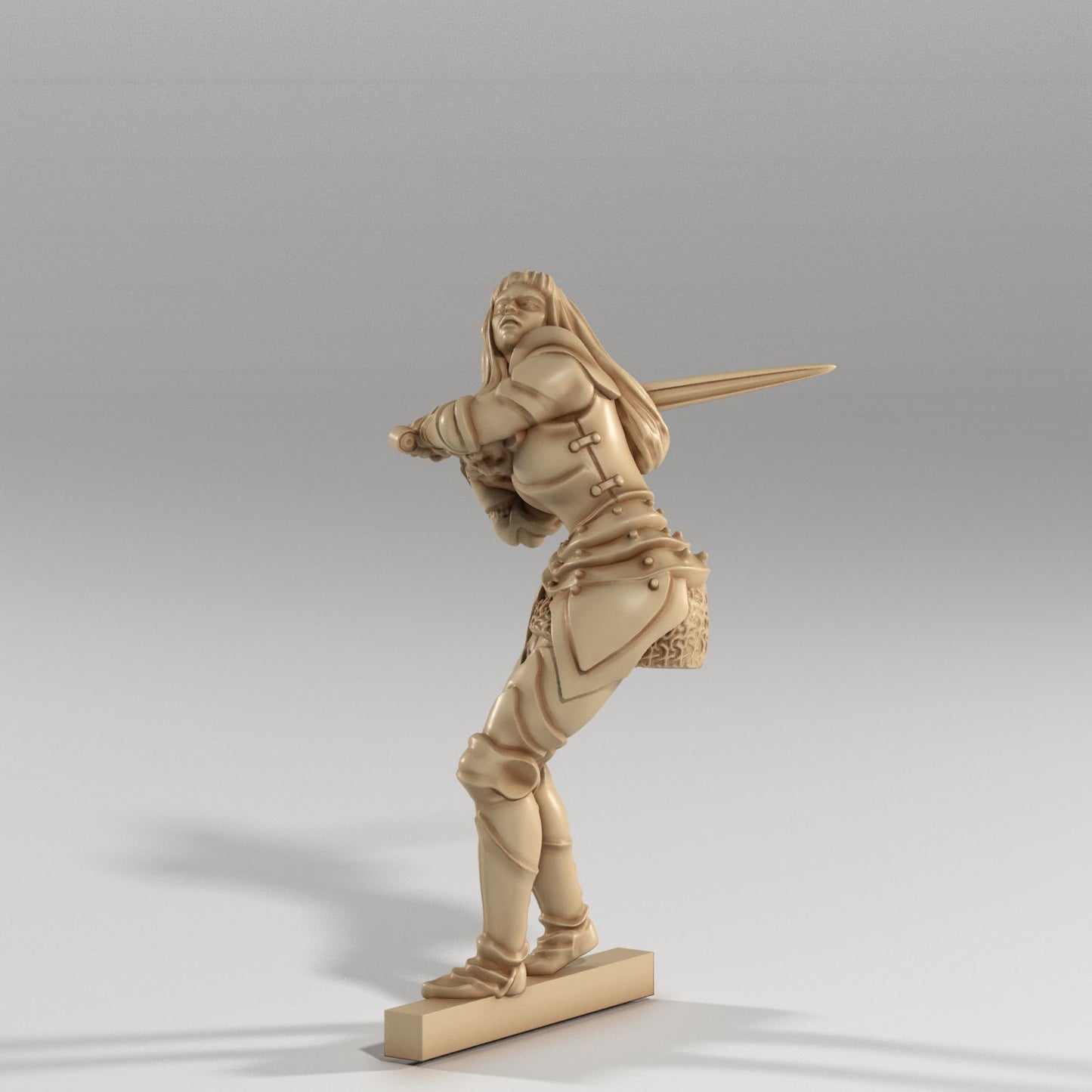 Medusa Miniatures - Adventurers - Fighter Female - DnD/TTRPG/Roleplaying/Wargames