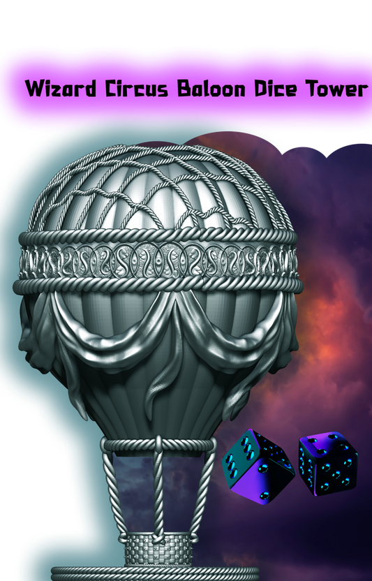 Slope3D - Balloon Dice Tower - DnD/TTRPG/Roleplaying/Wargames