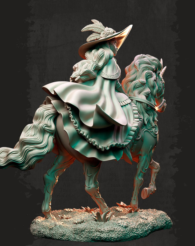 Nocturna - Mighty Unicorn - 75mm Pin Up/Figure/Model/Diorama