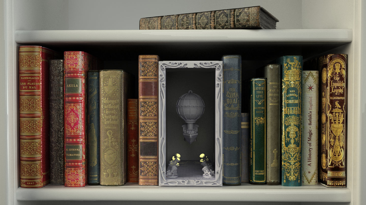 Crosslances - Book Nook/Shelf Insert - Airship