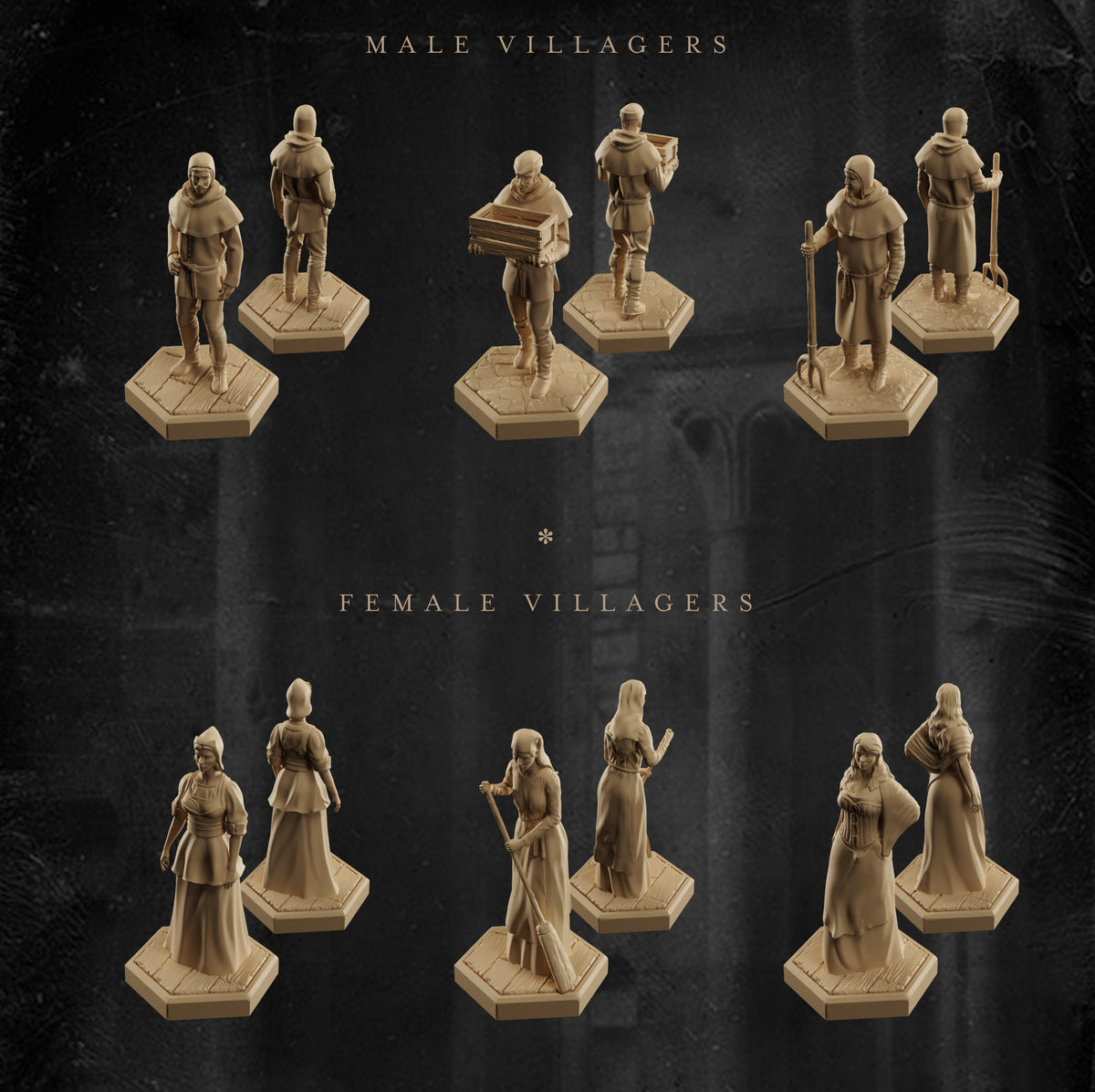 Skadi Studios - Helmsman's Shanties - Villagers #1  - DnD/TTRPG Figure/Miniature