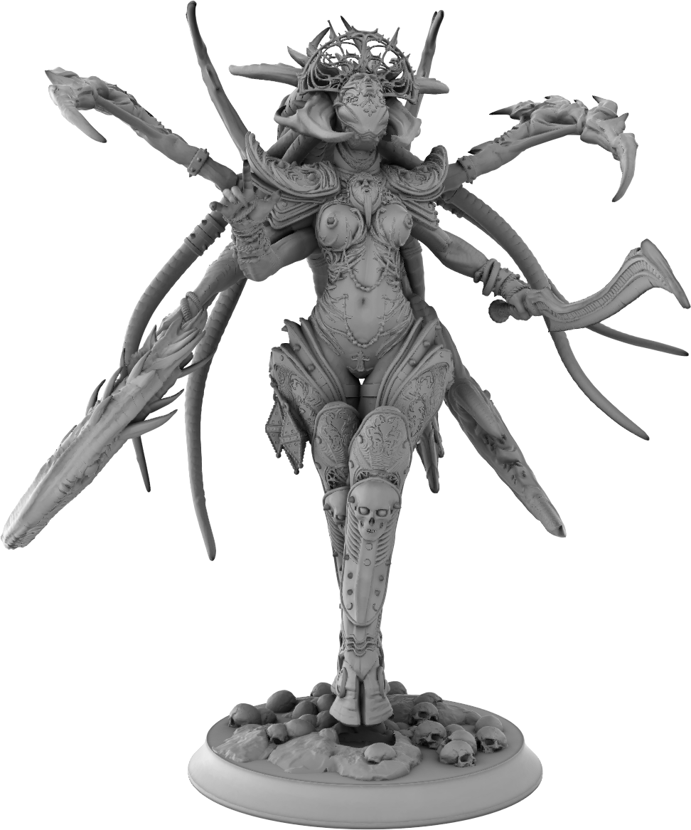Z Kino - Slaanesh - 75mm Pin Up/Figure/Model/Diorama