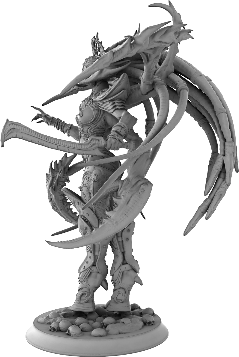 Z Kino - Slaanesh - 75mm Pin Up/Figure/Model/Diorama