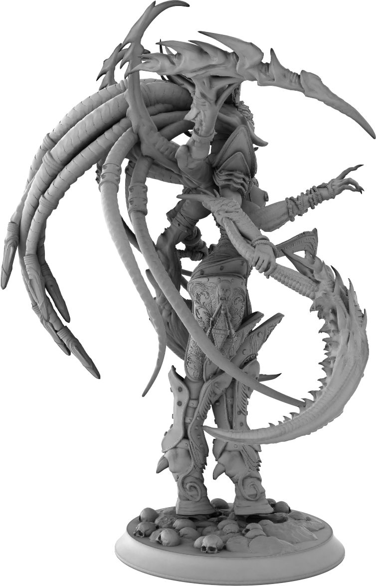 Z Kino - Slaanesh - 75mm Pin Up/Figure/Model/Diorama