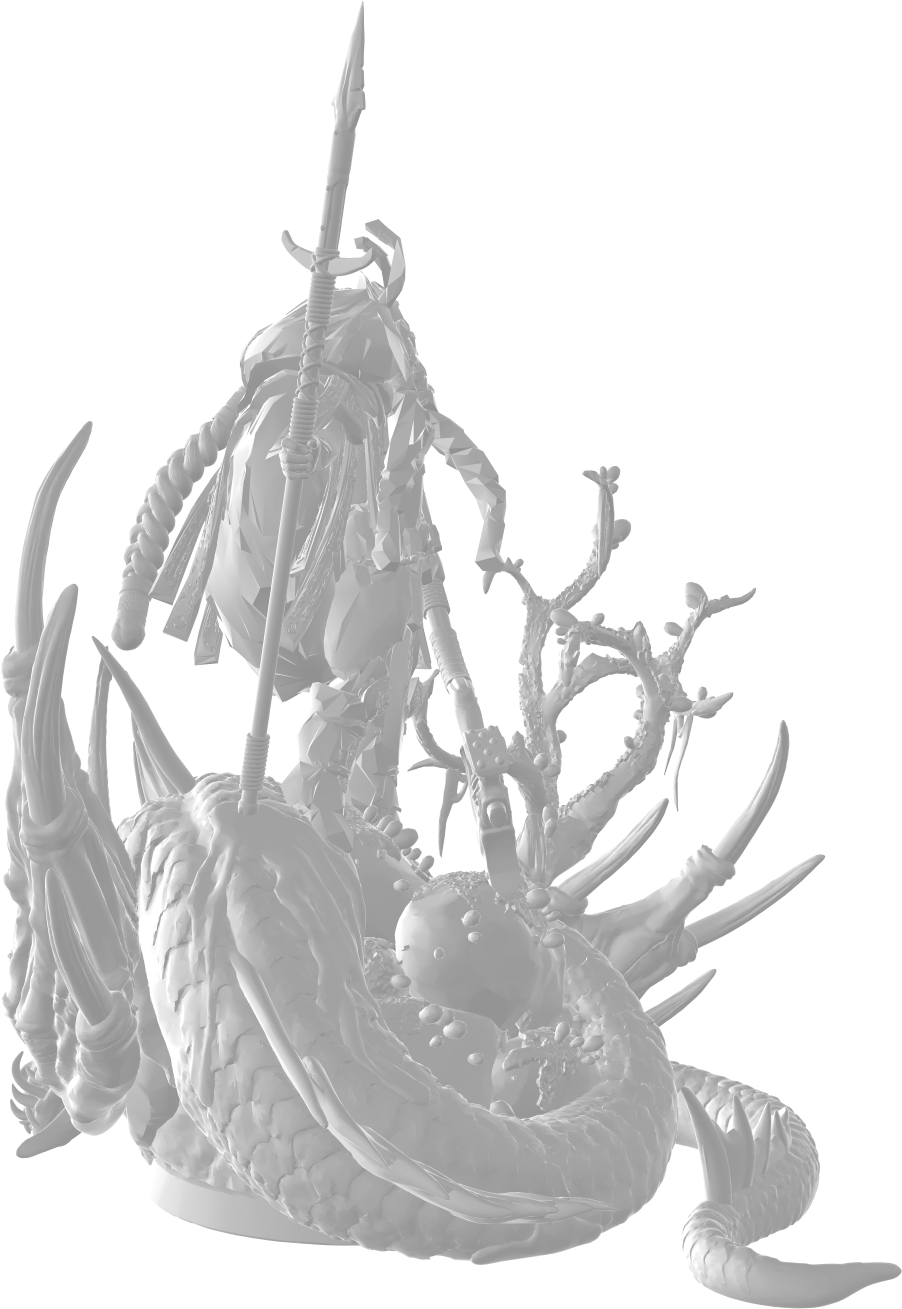 Z Kino - Dragon Hunter - 75mm Pin Up/Figure/Model/Diorama