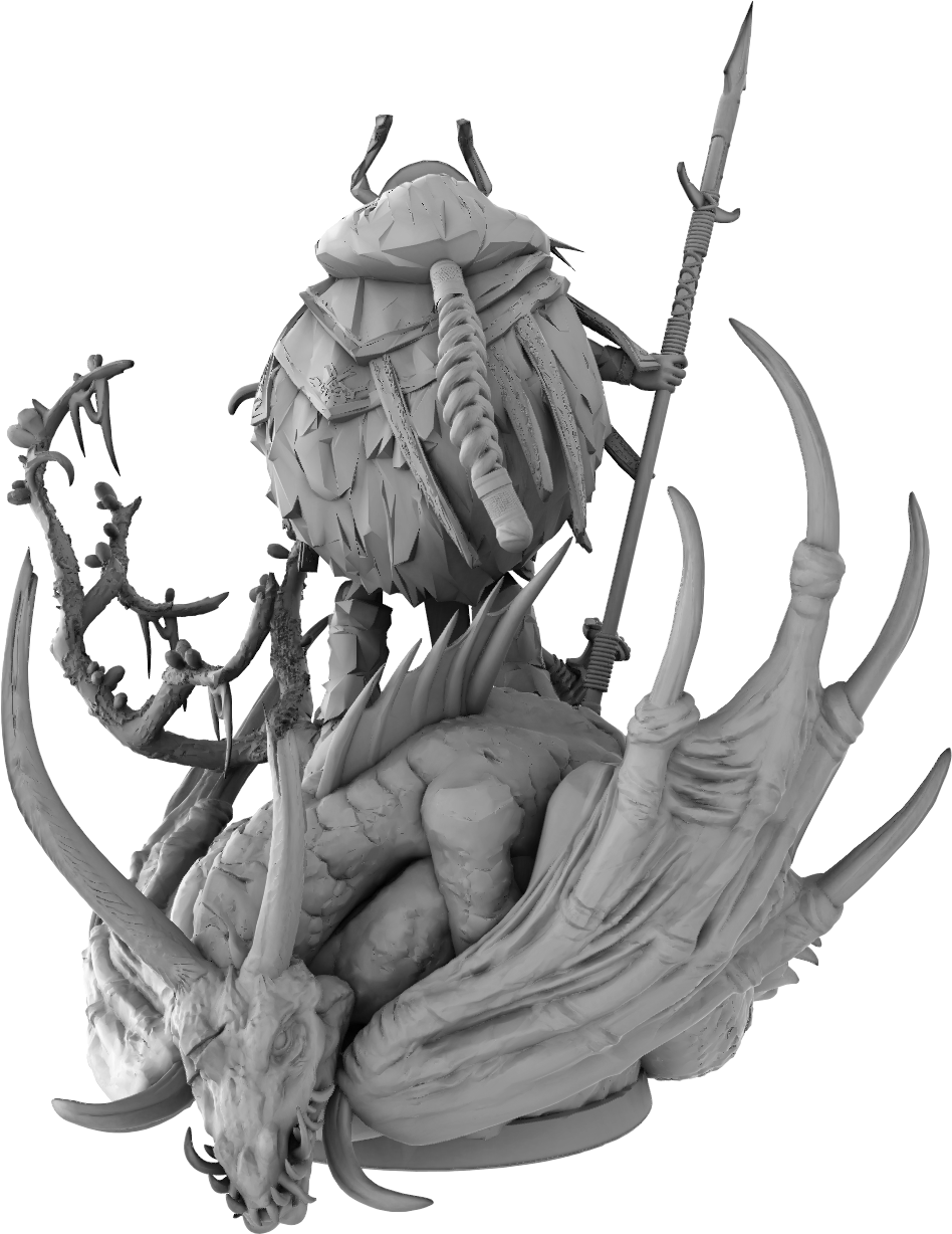 Z Kino - Dragon Hunter - 75mm Pin Up/Figure/Model/Diorama