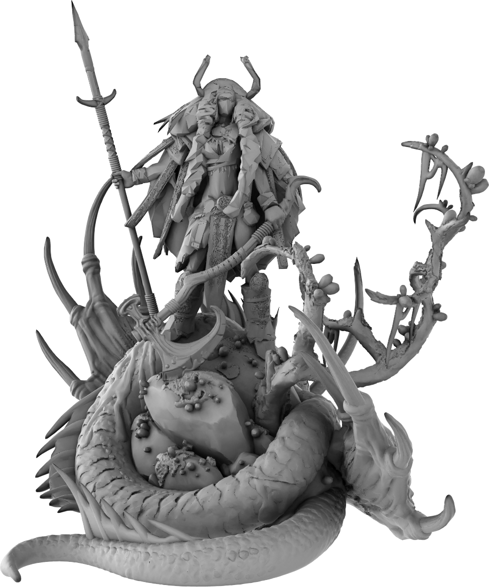 Z Kino - Dragon Hunter - 75mm Pin Up/Figure/Model/Diorama