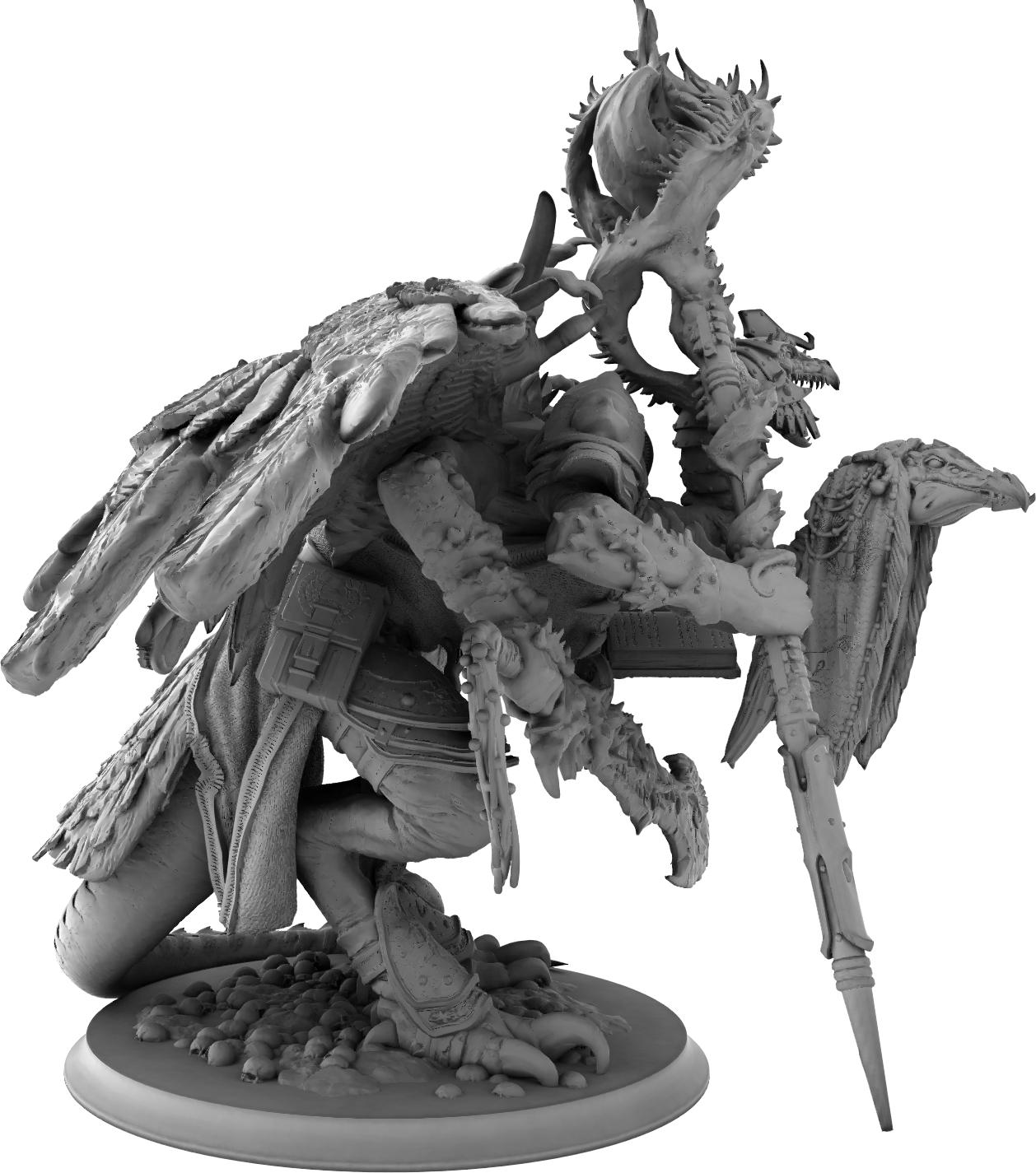 Z Kino - Bone Manuscript Demon - 75mm Pin Up/Figure/Model/Diorama