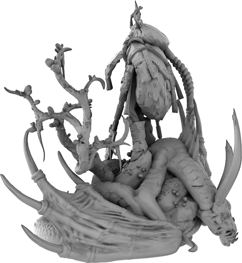 Z Kino - Dragon Hunter - 75mm Pin Up/Figure/Model/Diorama