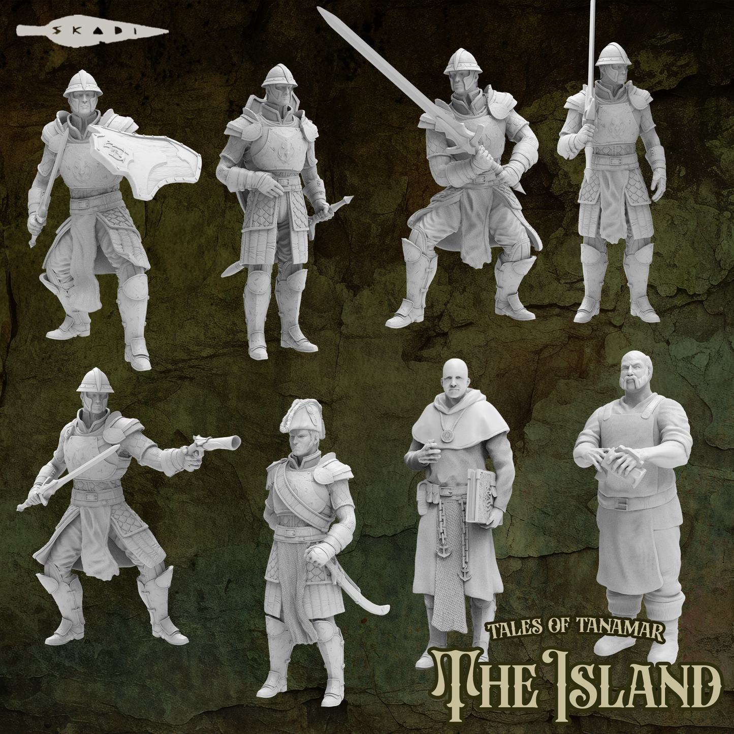 Skadi Studios - The Island - Town Guards - DnD/TTRPG Figure/Miniature