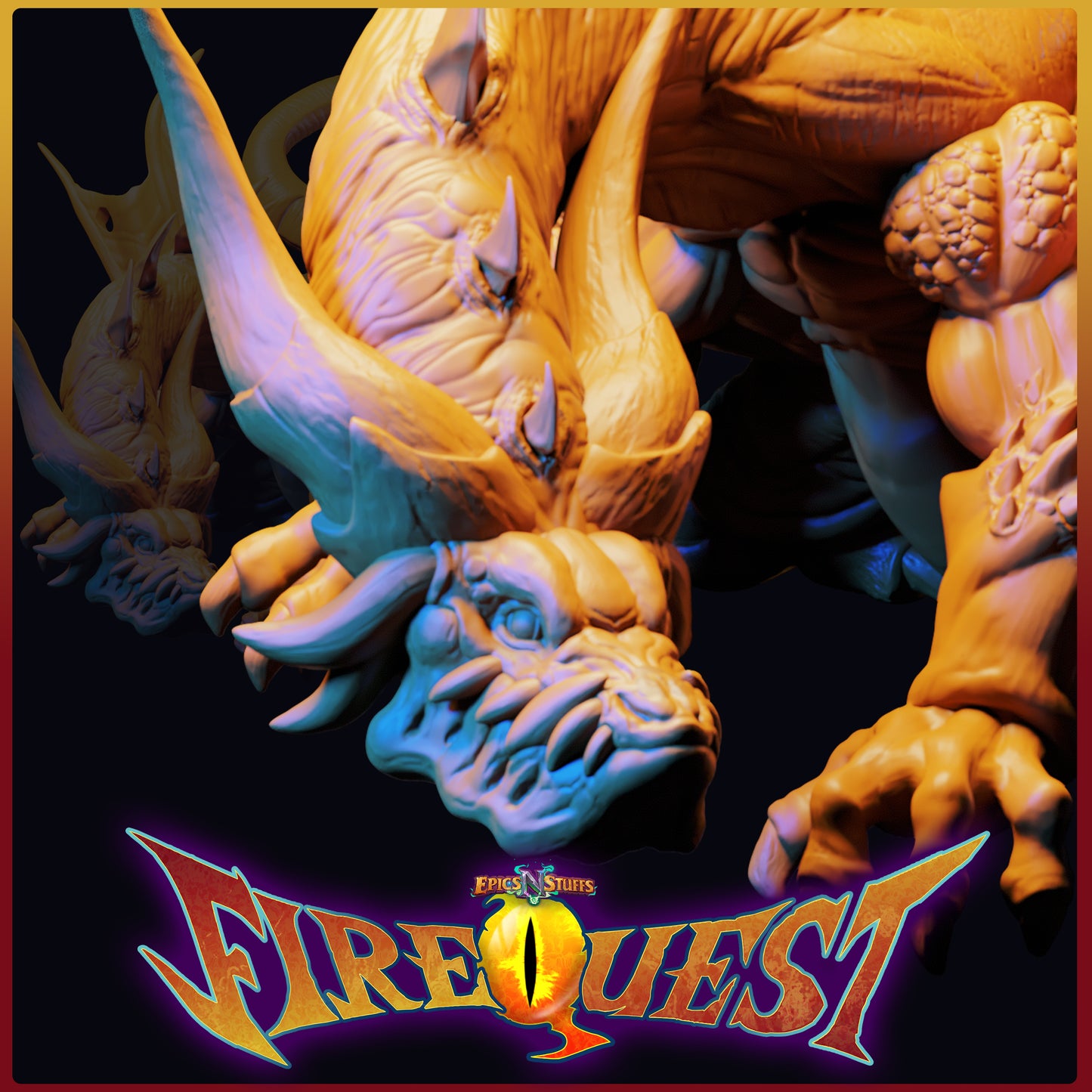 Lance Wilkinson - Fire Quest -  Ancient Dragon - 101/200mm DnD/TTRPG Figure/Miniature